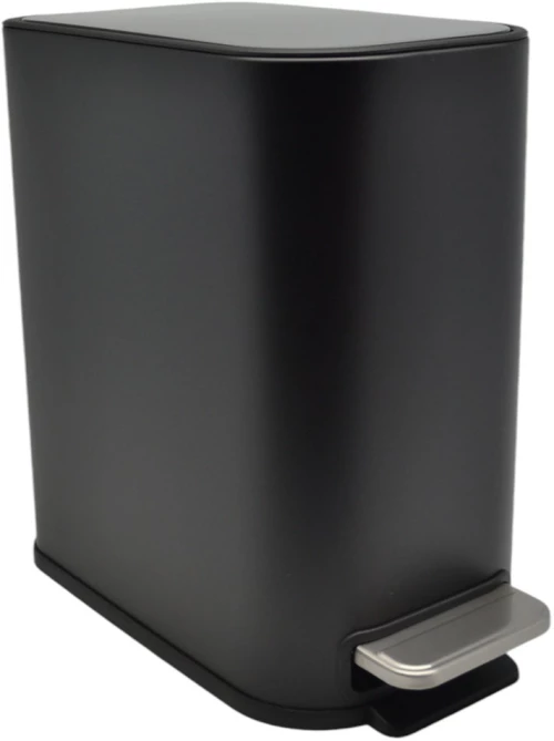 ΚΑΛΑΘΙ ΜΠΑΝΙΟΥ BELLO 5lt SOFT CLOSE SLIM  ΜΕΤΑΛΛΙΚΟ ΜΑΥΡΟ ΜΑΤ  - Ankor 837601