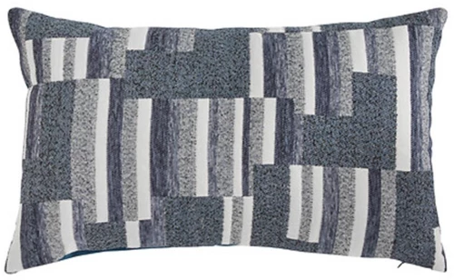 Μαξιλάρι Jacquard μπλε 30x50cm