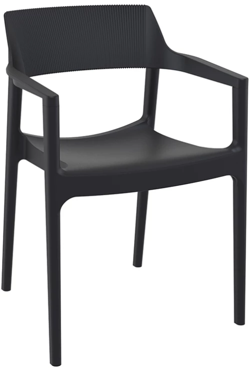 TULUM BLACK ΠΟΛΥΘΡΟΝΑ ΠΟΛ/ΝΙΟΥ 55X52X79εκ.