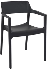 TULUM BLACK ΠΟΛΥΘΡΟΝΑ ΠΟΛ/ΝΙΟΥ 55X52X79εκ.