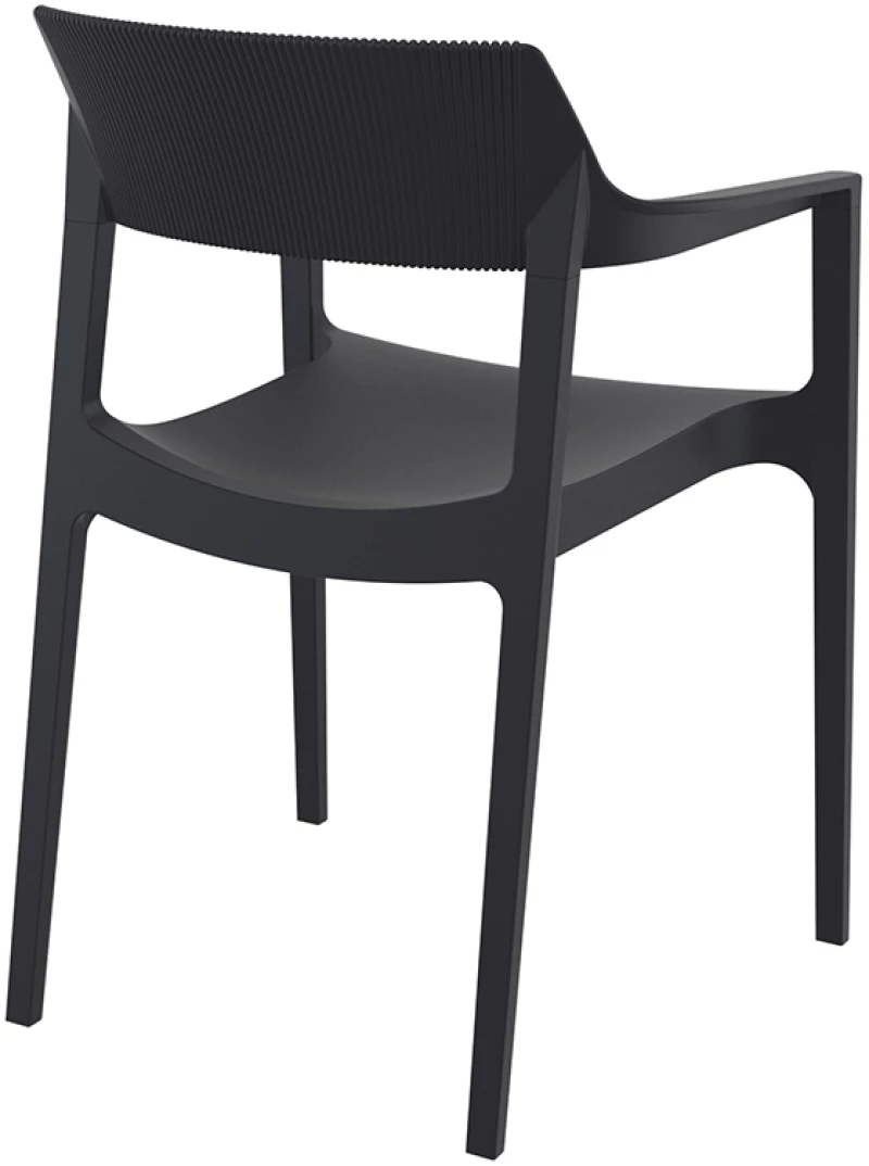 TULUM BLACK ΠΟΛΥΘΡΟΝΑ ΠΟΛ/ΝΙΟΥ 55X52X79εκ.