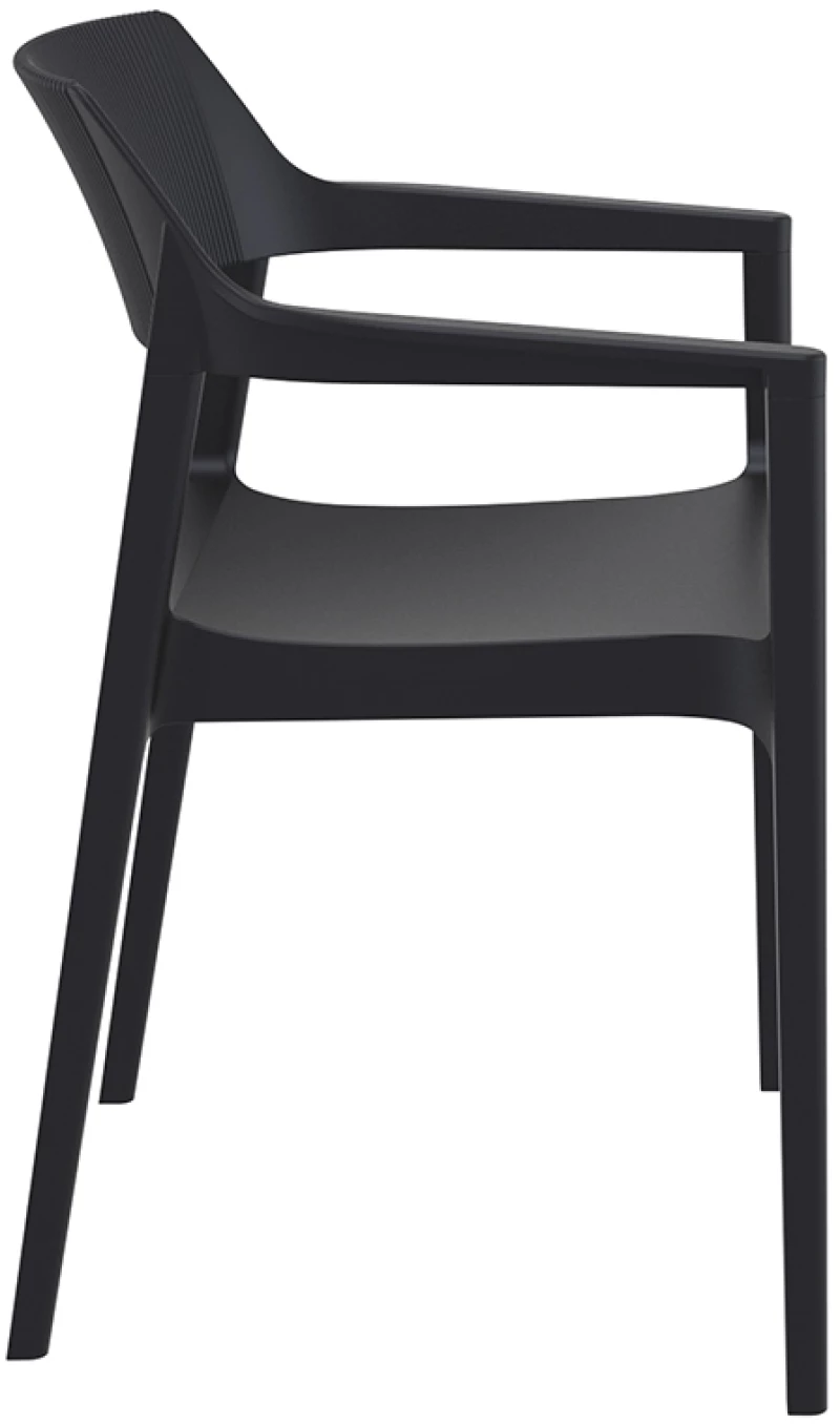 TULUM BLACK ΠΟΛΥΘΡΟΝΑ ΠΟΛ/ΝΙΟΥ 55X52X79εκ.