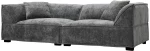 LIBERTA RULER ΚΑΝΑΠΕΣ 3ΘΕΣΙΟΣ ΓΚΡΙ 243x101x69cm