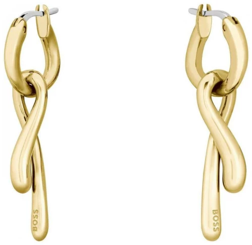 Γυναικεία Σκουλαρίκια Κρεμαστά BOSS από ανοξείδωτο ατσάλι  σε χρυσό χρώμα 1580704