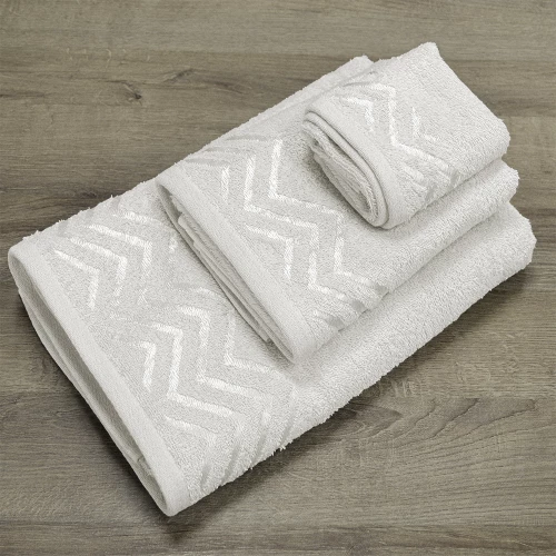 LINO Σετ πετσέτες 3τμχ (30x50,50x90,70x140) Wavie Εκρού