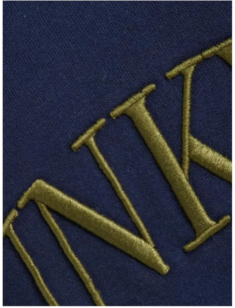 FUNKY BUDDHA Ανδρικό μπλέ μακρυμάνικο φούτερ FBM012-014-06 NAVY