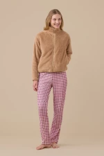 Γυναικεία Ζακέτα Noidinotte - Μπέζ - Λούτρινη - Polyester - Regular Fit