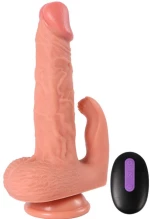 SHEQU - HAYDEN DILDO AND CLITORIS STIMULATOR WITH VIBRATION AND REMOTE CONTROL 16 CM