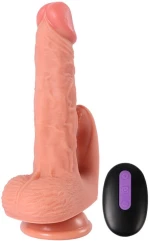 SHEQU - HAYDEN DILDO AND CLITORIS STIMULATOR WITH VIBRATION AND REMOTE CONTROL 16 CM