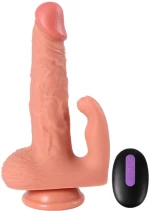 SHEQU - HAYDEN DILDO AND CLITORIS STIMULATOR WITH VIBRATION AND REMOTE CONTROL 16 CM