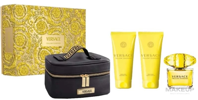 Versace Yellow Diamond W Set - EDT 90 ml + b/lot 100 + sh/gel 100 + beauty case