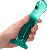 Non Realistic Dildo with Suction Cup 7" Green