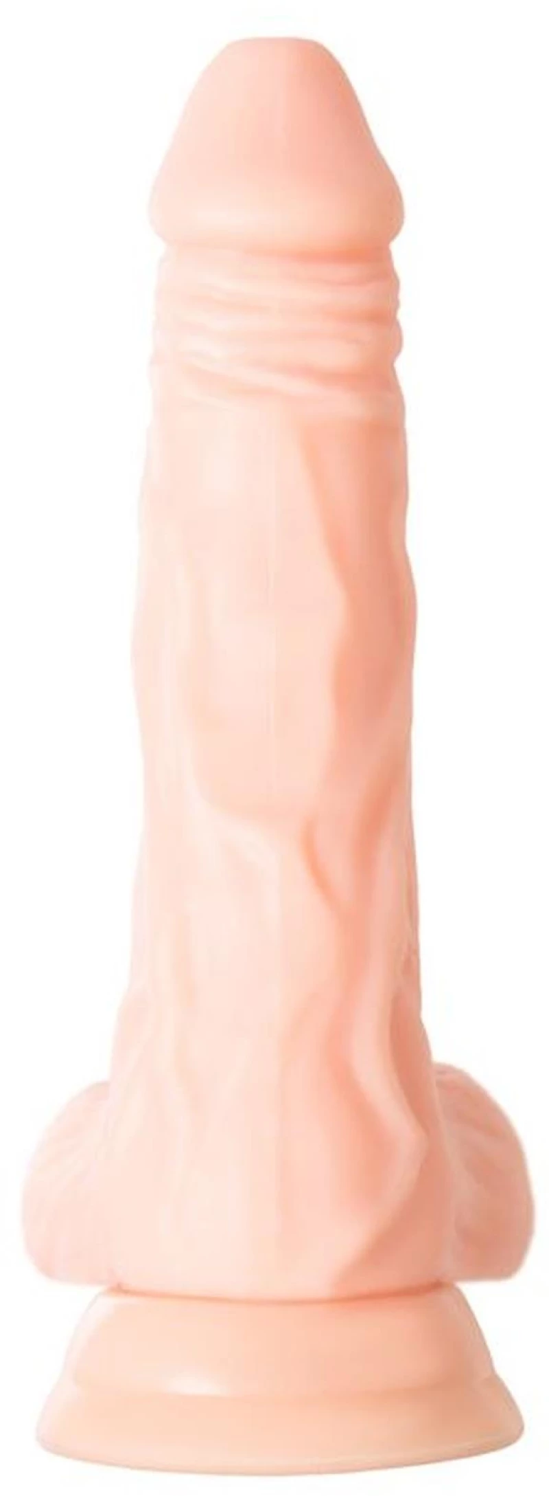 Ρεαλιστικό Dildo με Όρχεις και Βεντούζα Flesh 19cm