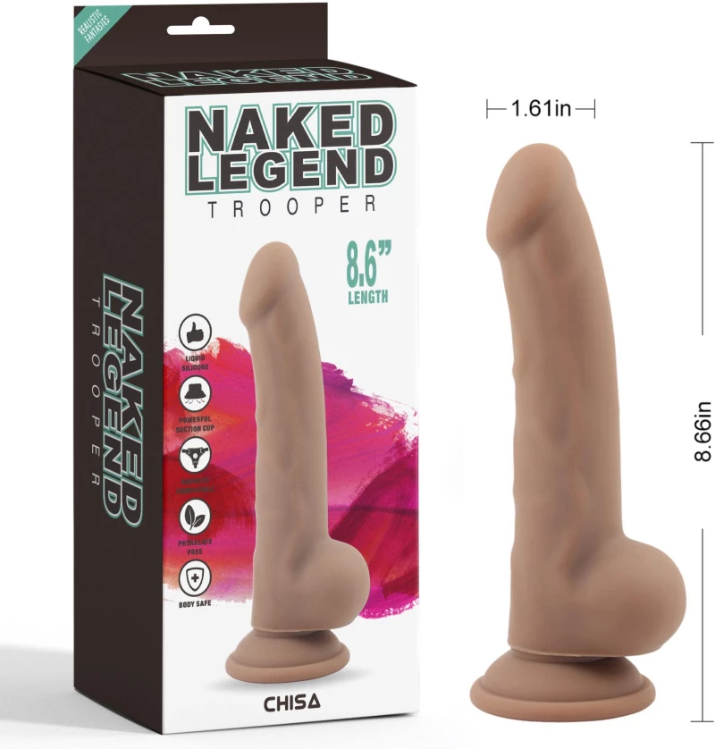 Chisa Novelties Naked Legend Trooper 22cm Brown