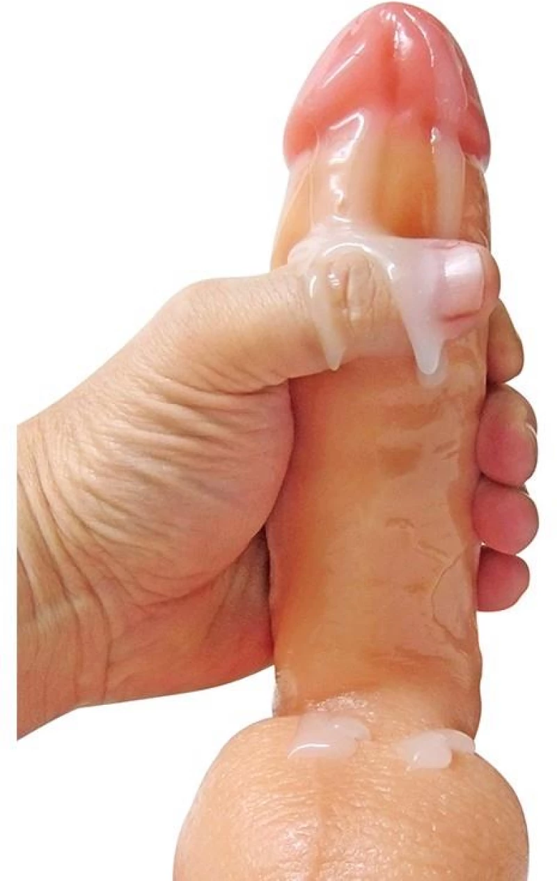 Blush Hung Rider Dildo με Όρχεις & Δυνατότητα Εκσπερμάτωσης 20cm