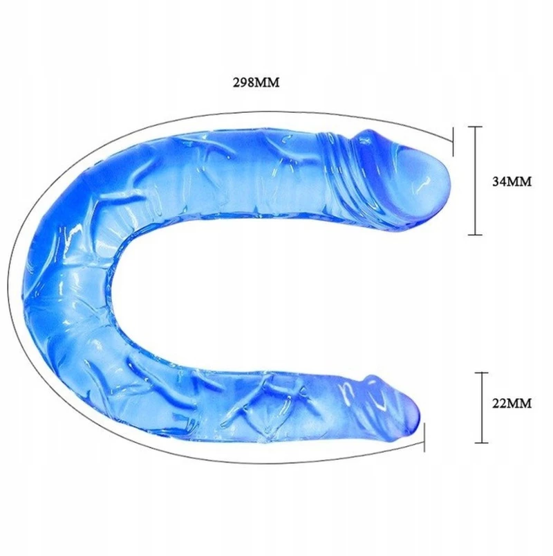 Baile Διπλό Dildo Μπλε 30cm