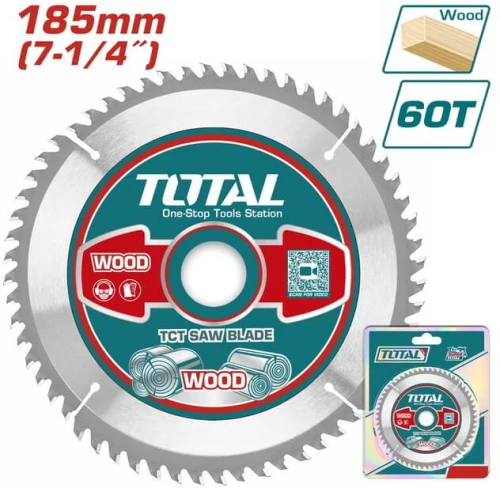 TOTAL Ανταλλακτικός Δίσκος Φ-185Χ20-16mm 60T (TAC231413)