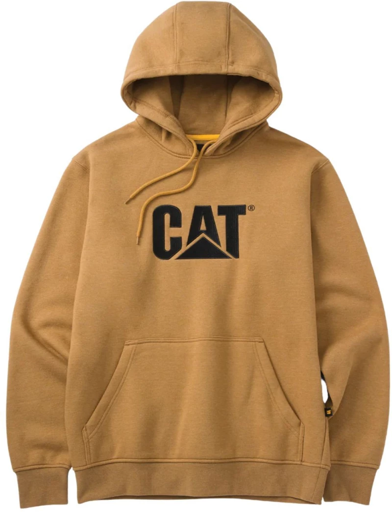 Μπλούζα Φούτερ CAT Trademark Bronze με Κουκούλα | Βαρύ Fleece 360GSM | Μέγεθος L