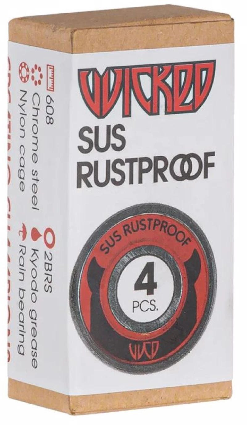 WICKED SUS Rustproof Ρουλεμάν - Κόκκινο
