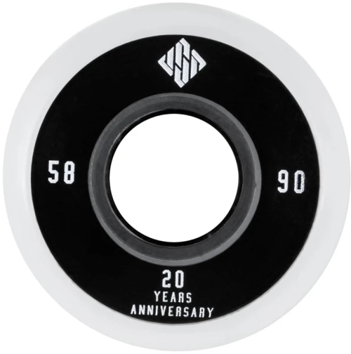 USD 58χιλ./90Α Ροδάκια - Μαυρό/Λευκό (4αδα)