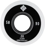 USD 58χιλ./90Α Ροδάκια - Μαυρό/Λευκό (4αδα)