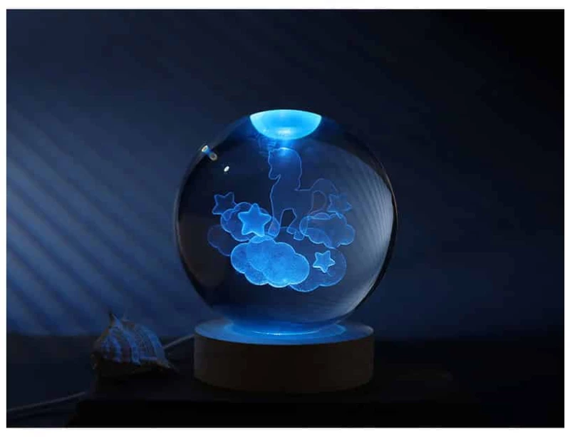 i-TOTAL XL2723B ΛΑΜΠΑ CRYSTAL BALL UNICORN LARGE 10cm
