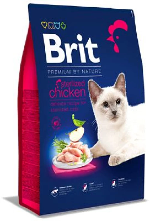 BRIT BY NATURE Sterilized cat Chicken 300gr