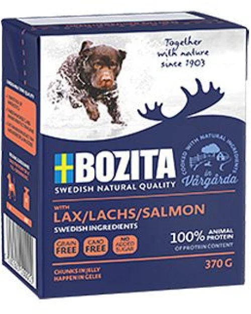 Bozita TETRA PAK Chunks in Jelly grain free 6τμχ Χ 370gr - Tender Κοτόπουλο (ανάπτυξης)
