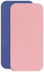 Σετ από 2 Προστατευτικά Γονάτων Yoga Knee Pads - Επιγονατίδες Ροζ - Μπλέ (2 τμχ)