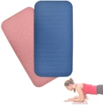 Σετ από 2 Προστατευτικά Γονάτων Yoga Knee Pads - Επιγονατίδες Ροζ - Μπλέ (2 τμχ)