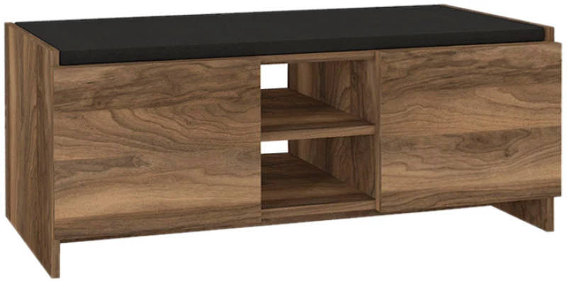 Παπουτσοθήκη Verly  χρώμα καρυδί 110x33,2x43εκ.
