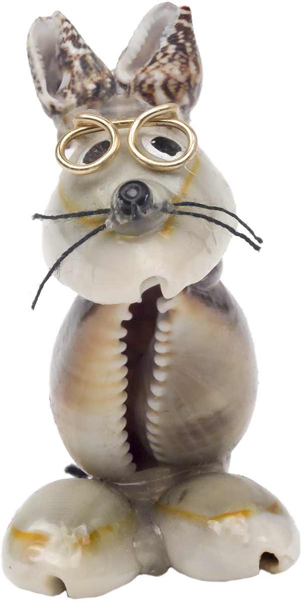 Ποντικάκι όρθιο από κοχύλια