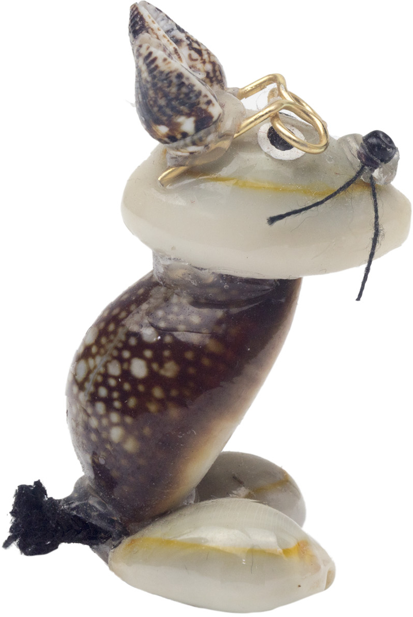 Ποντικάκι όρθιο από κοχύλια