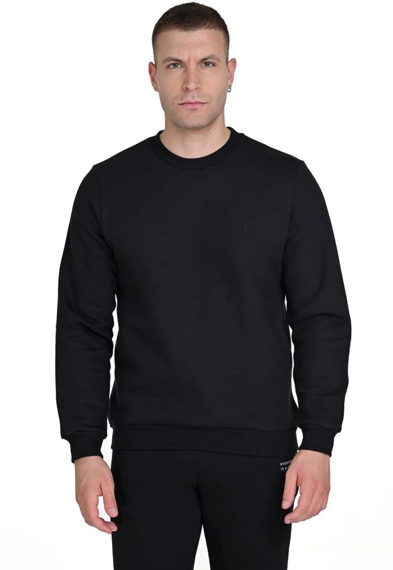 ΑΝΔΡΙΚΗ ΒΑΜΒΑΚΕΡΗ ΜΠΛΟΥΖΑ ΦΟΥΤΕΡ TARGET CREWNECK M26/74000 10 – ΜΑΥΡΟ