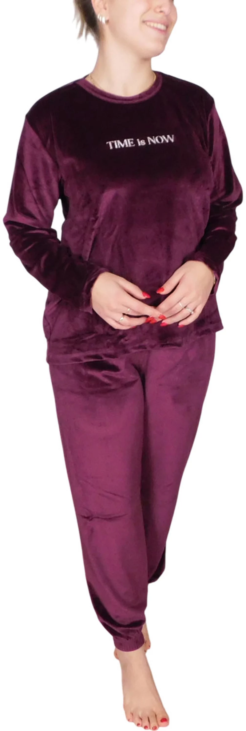 ΓΥΝΑΙΚΕΙΑ ΠΥΤΖΑΜΑ VELVET 1025 MIHRA 13164-17 - ΔΑΜΑΣΚΗΝΙ