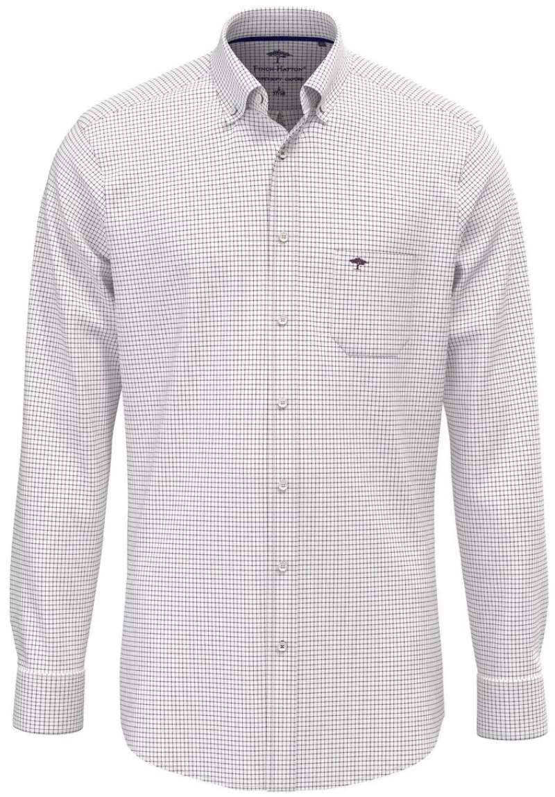 ΠΟΥΚΑΜΙΣΟ FYNCH-HATTON SUPERSOFT OXFORD 4069-66272414, Χρώμα DARK RED