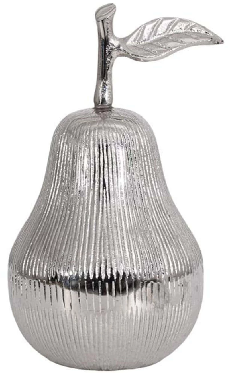 Διακοσμητικό Αχλάδι 966-225-007 17x9cm Silver Αλουμίνιο