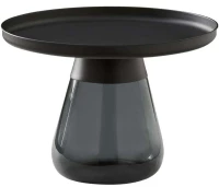 Τραπέζι Σαλονιού 644-225-004 60x42cm Black-Grey