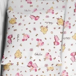 Μαξιλαροθήκη Παιδική Elephant 072 White-Pink DimCol 50Χ70 100% Βαμβακερή Φανέλα