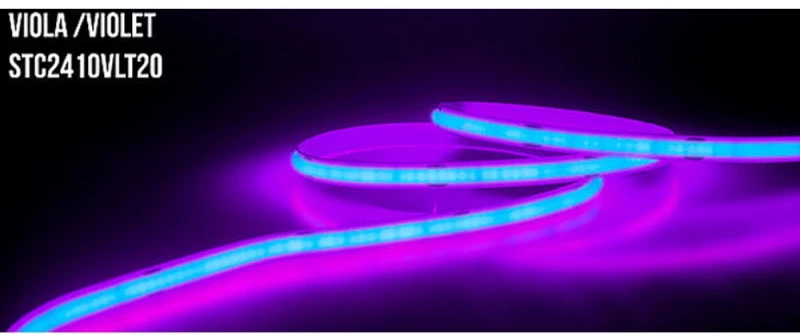 Ταινία Led Cob STC2410VLT20 10W/m 24V 300lm IP20 5m Violet Bot Lighting