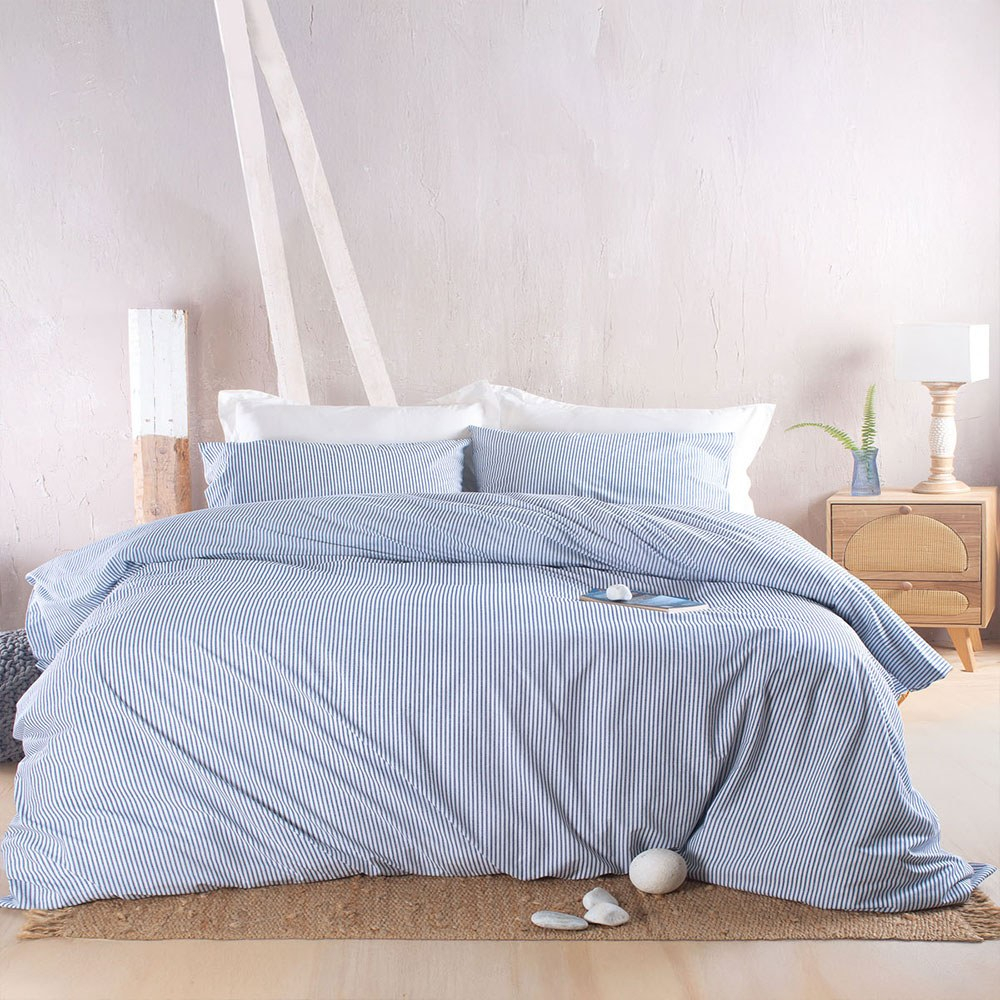 Πάπλωμα Motiv (Σετ 3τμχ) Dark Blue Ρυθμός Υπέρδιπλo 220x240cm 100% Βαμβάκι