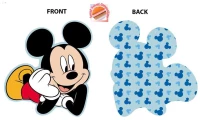 Μαξιλάρι Διακοσμητικό Παιδικό 3D (Με Γέμιση) Disney Home Mickey 694 20cm Sky Blue DimCol 20cm Velboa