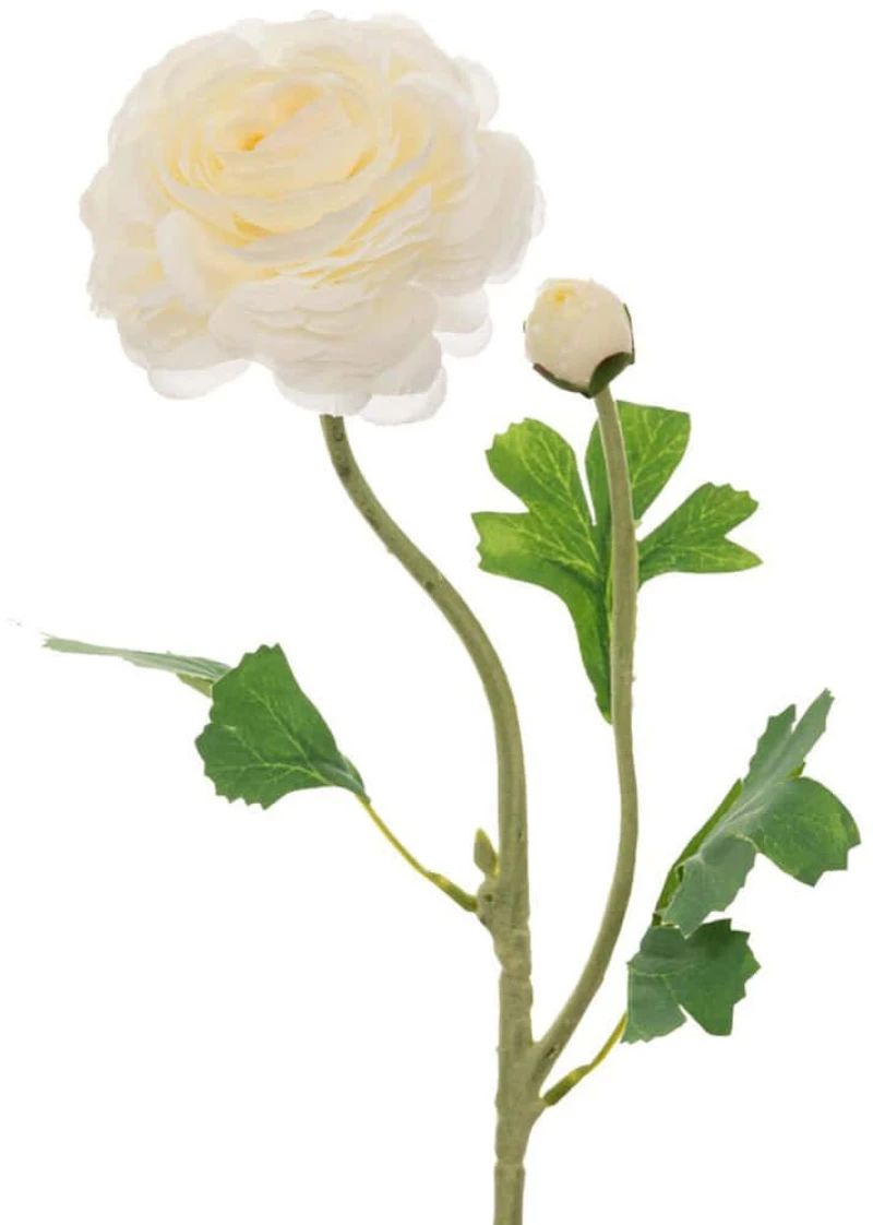 Διακοσμητικό Λουλούδι Τριαντάφυλλο 90203 60cm White Συνθετικό Υλικό