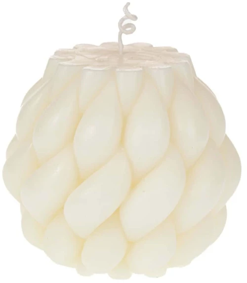 Κερί Χειροποίητο 91600 Φ9x9,5cm Cream