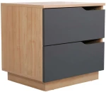 Κομοδίνο Verena 225-000081 48x40x48cm Natural-Anthracite