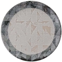 Πιάτο Γλυκού Arel (Σετ 6Τμχ) 471PST1149 19,3x19,3x2cm Grey-Black Hermia Κεραμικό