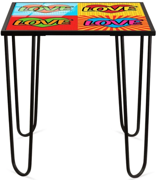 Τραπεζάκι Βοηθητικό 491CRT1176 53x53x55cm Multi