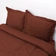 Κουβερλί Superb Percale (Σετ 3τμχ) Choco Viopros Υπέρδιπλo 220x240cm 100% Βαμβακερό Περκάλι