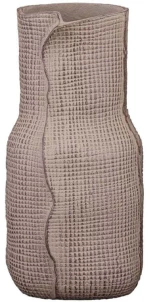 Βάζο Veil 034425 16x16x31cm Brown Αλουμίνιο