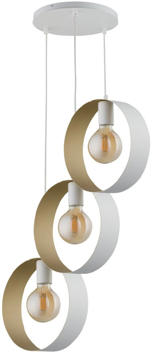 Φωτιστικό Οροφής Κρεμαστό Happy 3 32291 3xE27 15W 45x45x100cm White-Gold Sigma Lighting